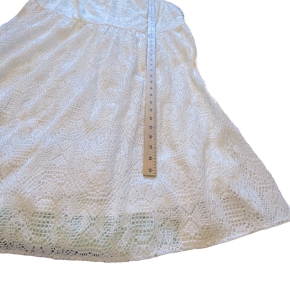 Laura Plus White Lace Dress-Size 20-Sleeveless/Fitted Bodice-Flared Skirt NWT - Picture 11 of 14